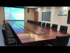 มอนิเตอร์แบบยืดหดได้ด้วยมอเตอร์ที่รวมเข้ากับชุดการประชุม ไมโครโฟนเป็นแบบยืดหดได้
