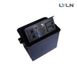 Pop Up Conference Table Socket , Conference Table Cubby With Air Actuator
