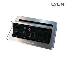 Pop Up Conference Table Socket , Conference Table Cubby With Air Actuator